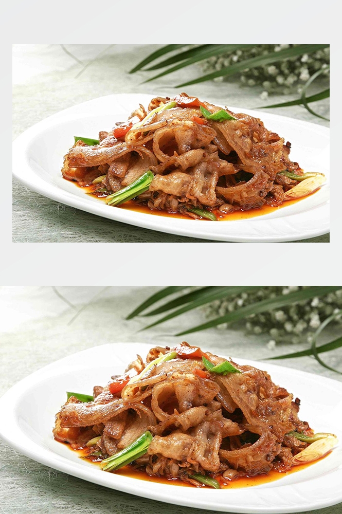 高清美食菜品菜谱回锅肉摄影美工设计喷绘打印合成素材