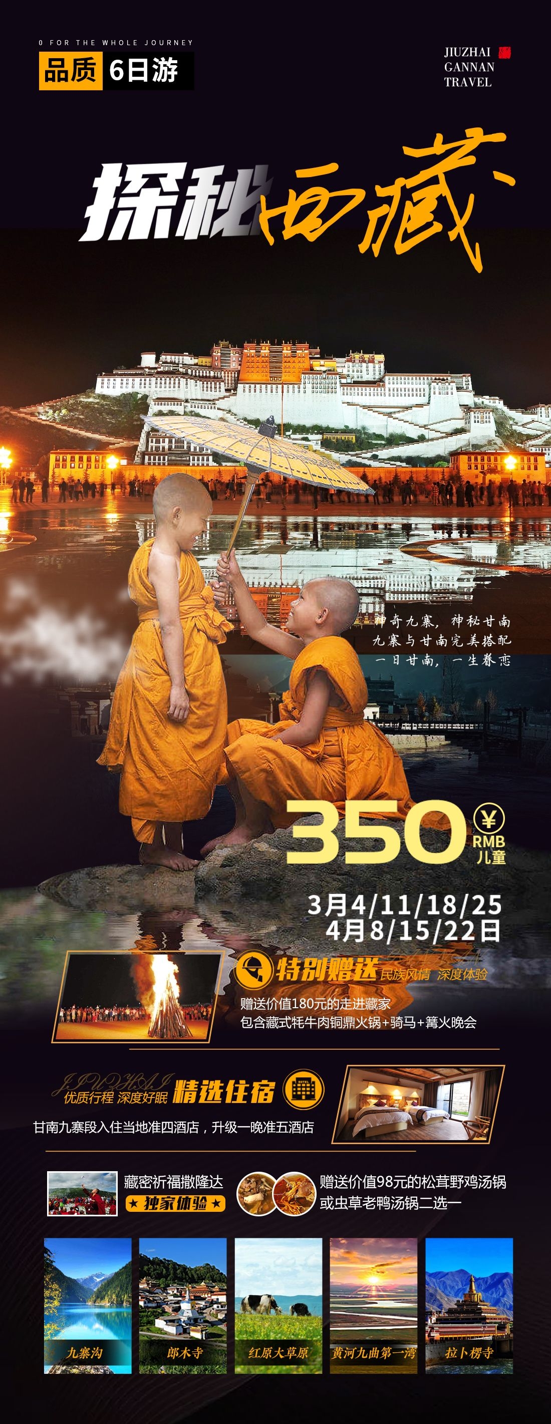 西藏拉萨布达拉宫川藏藏南灵芝日喀则海报易拉宝素材25