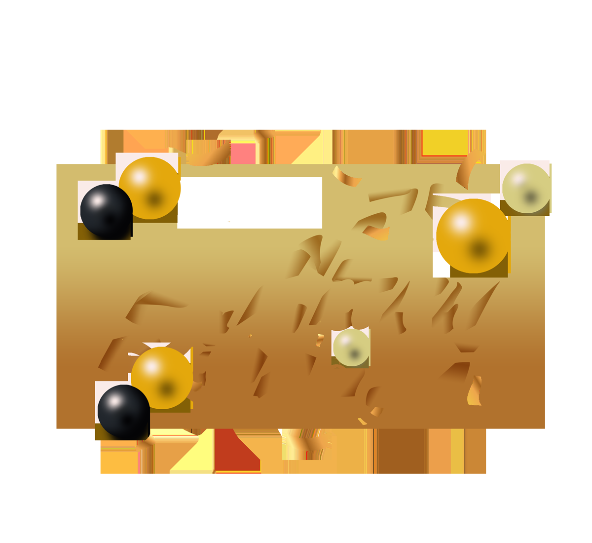 金色生日气球生日帽免抠元素13