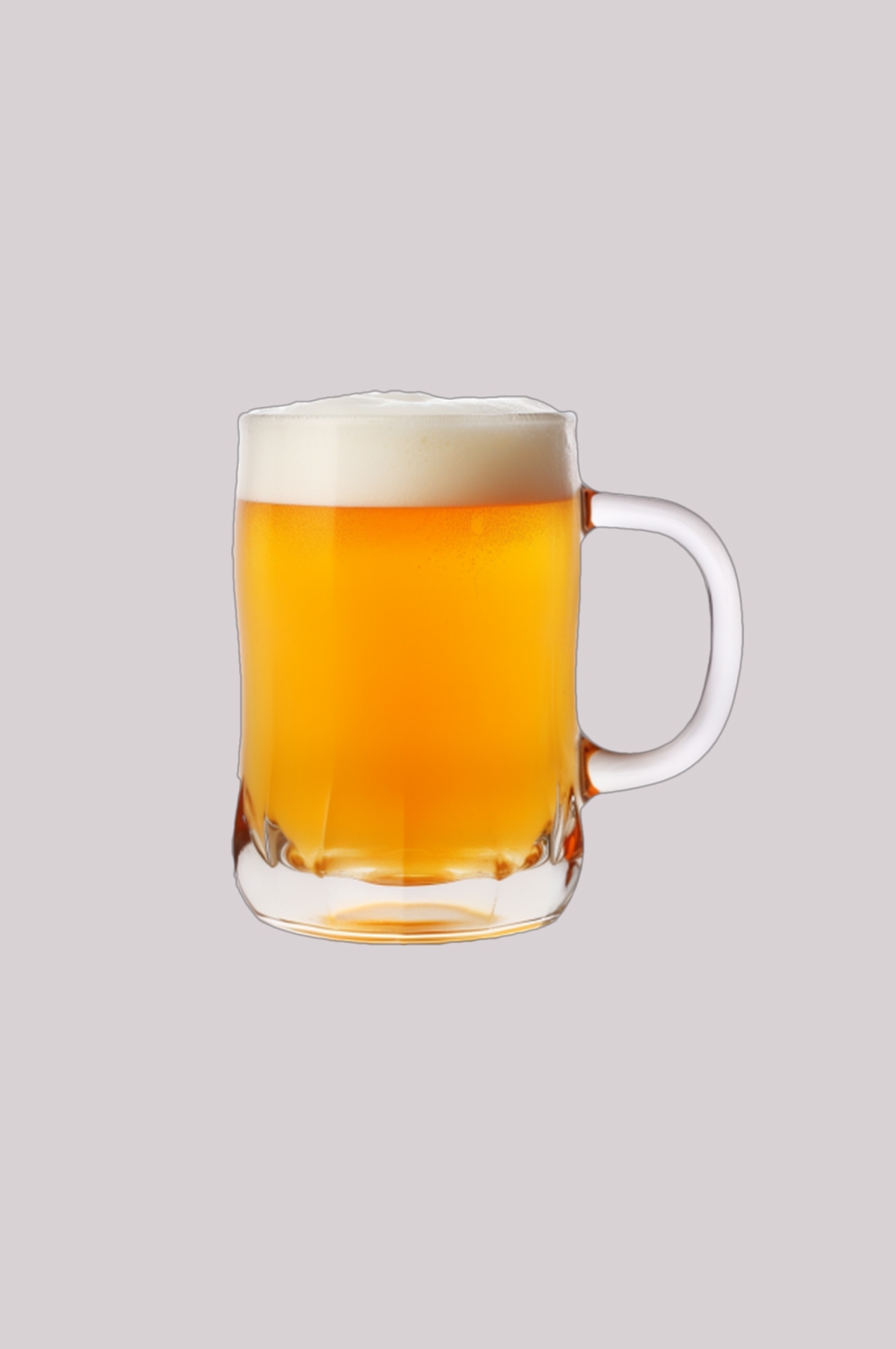 啤酒啤酒杯冒着泡沫效果图插画免抠素材元素3