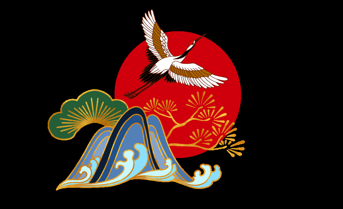 中国风国潮仙鹤海报插画装饰元素免抠素材36