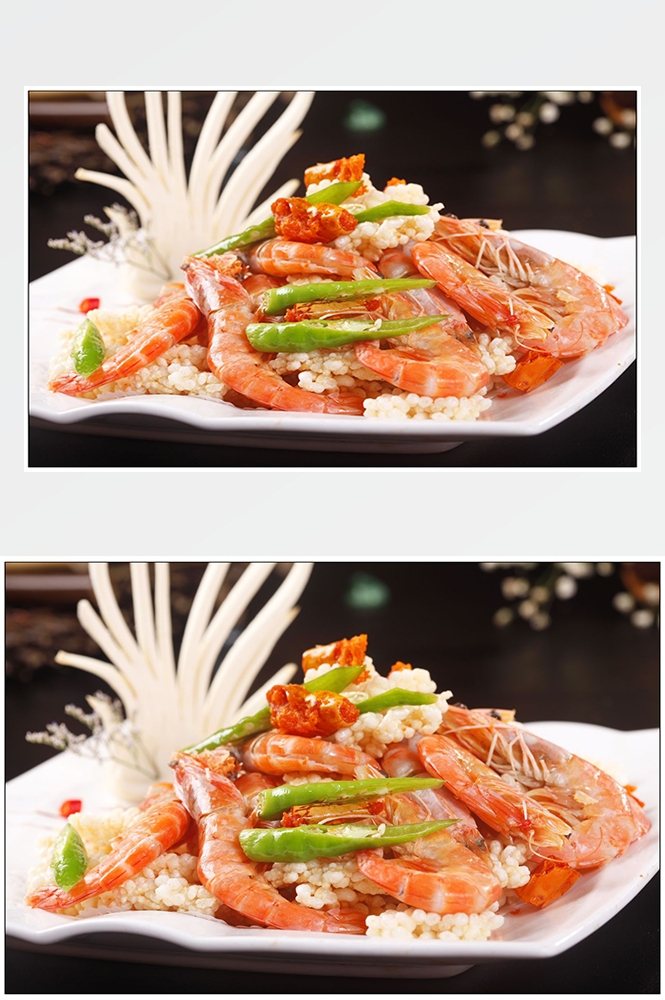 高清美食菜品菜谱JPG图片香辣虾炒菜美工设计喷绘打印合成素材
