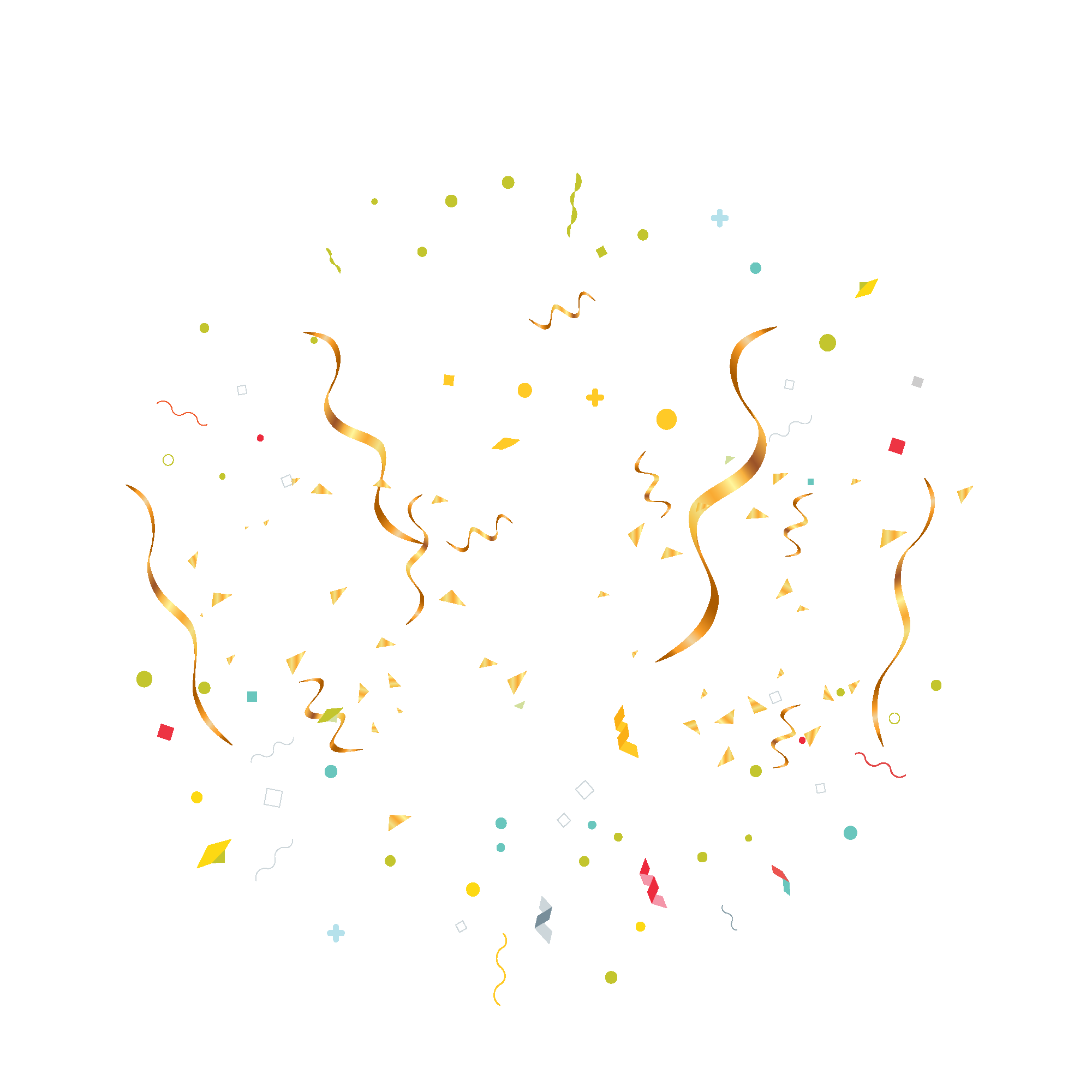 金色生日气球生日帽免抠元素47