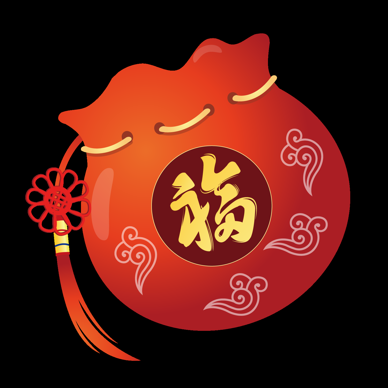福袋钱袋插画图片装饰元素免抠素材39