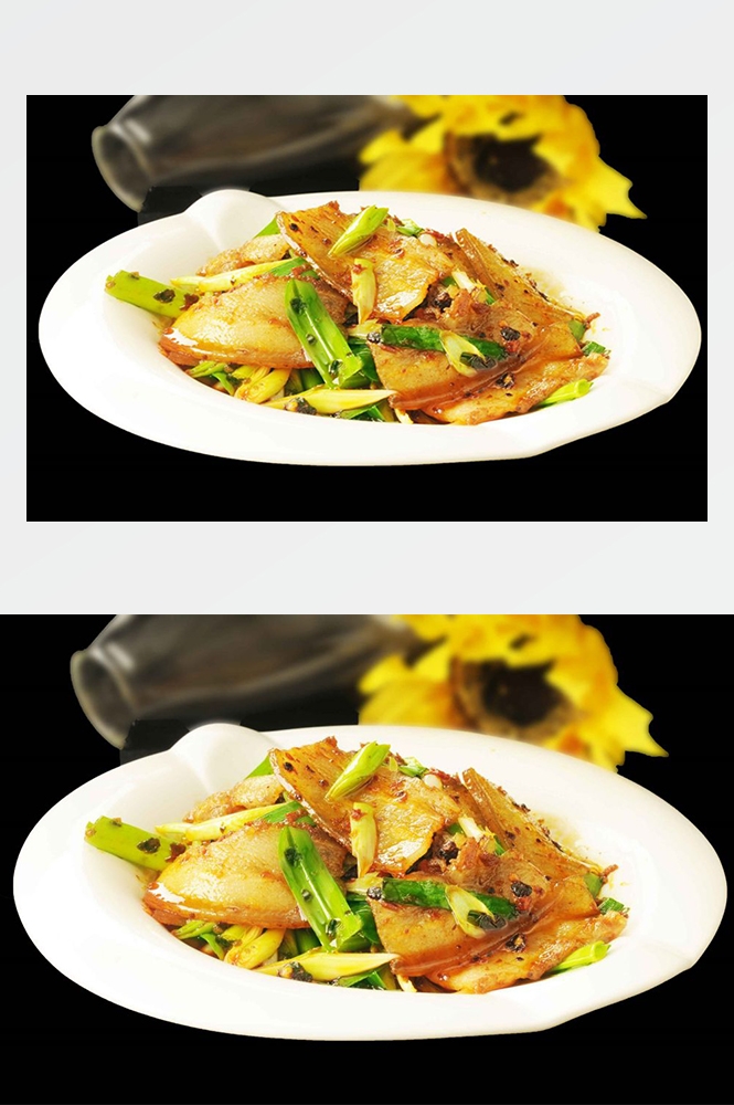 高清美食菜品菜谱回锅肉摄影美工设计喷绘打印合成素材