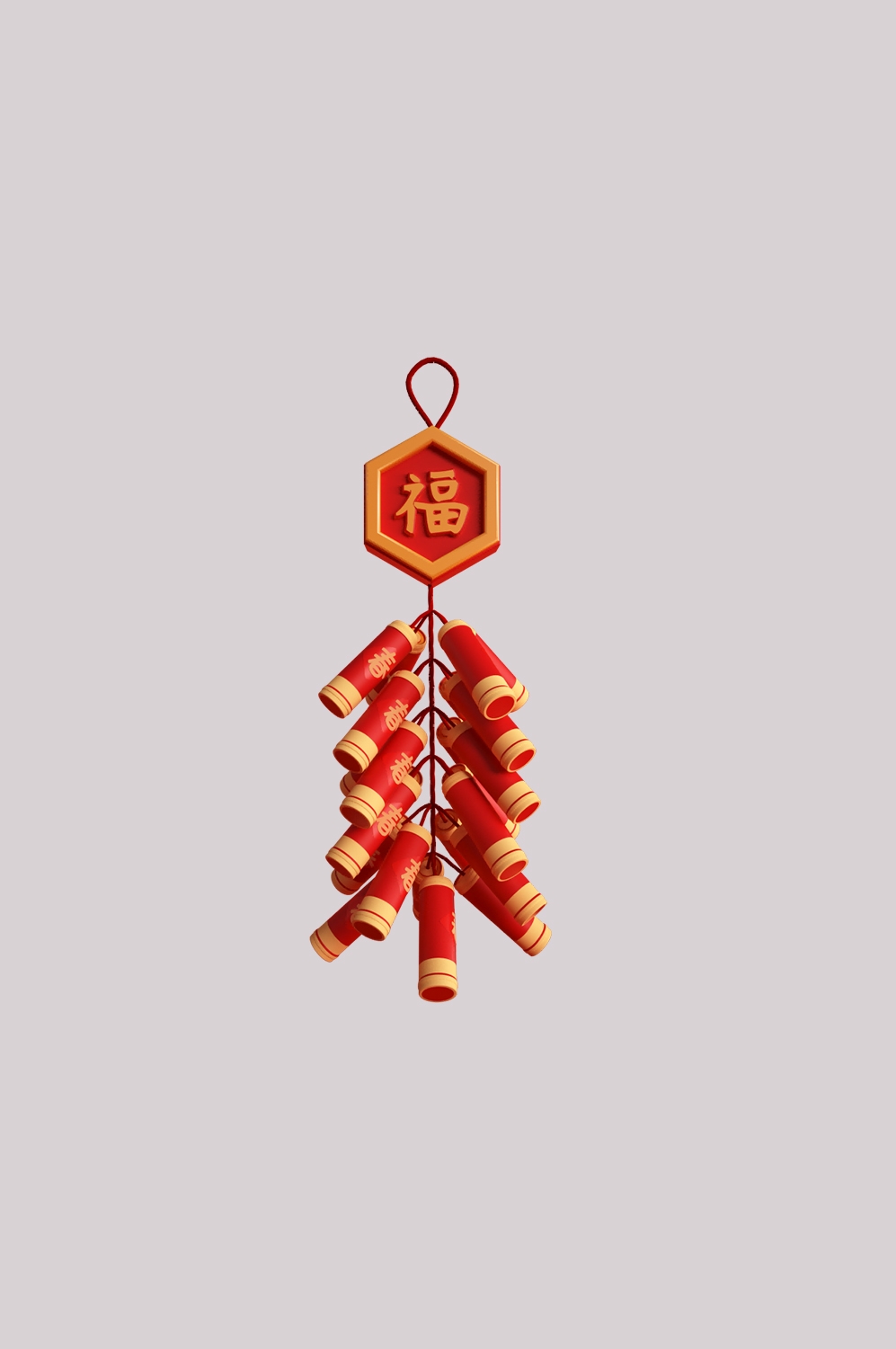 鞭炮图案立体爆竹图片素材png透明背景免抠图88