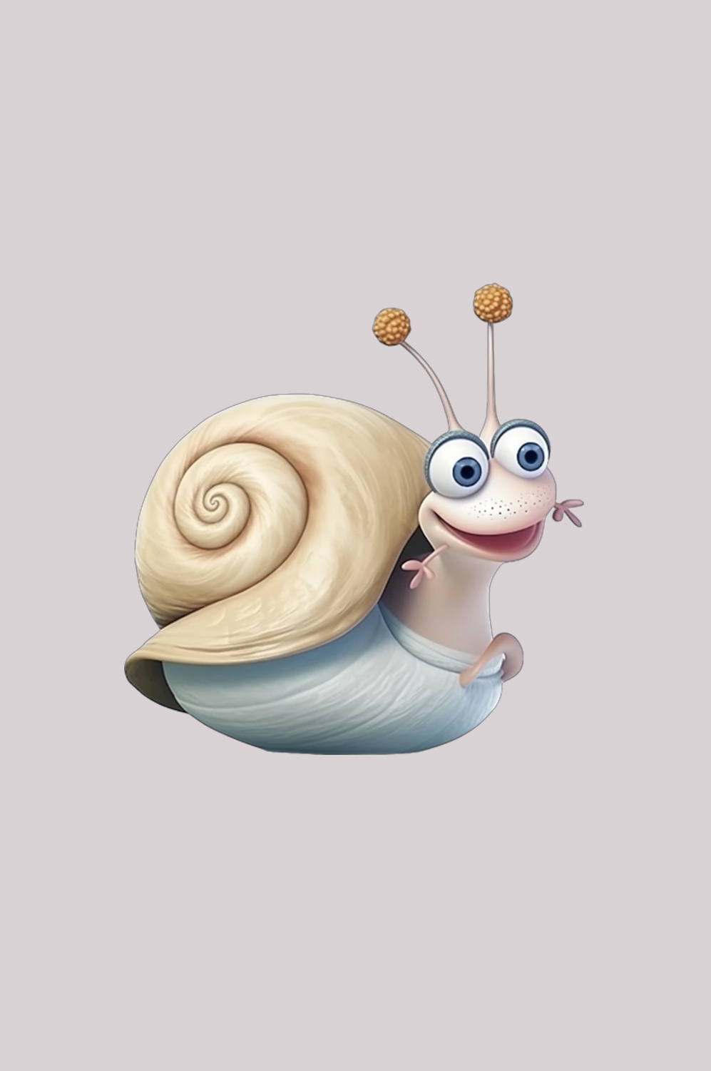 卡通蜗牛插画免抠素材元素43
