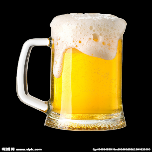 啤酒啤酒杯冒着泡沫效果图插画免抠素材元素68