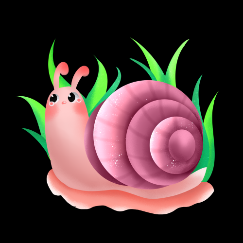 卡通蜗牛插画免抠素材元素15