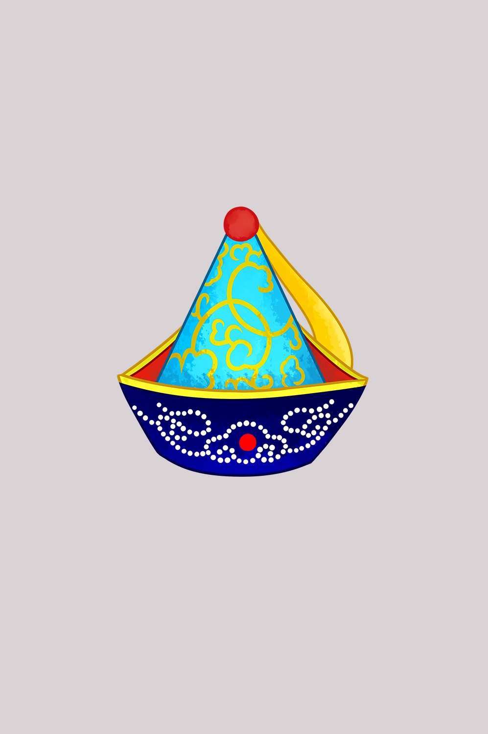 56个少数民族卡通人物服饰免抠元素插画37
