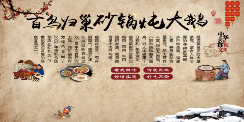 饭店美食农家东北铁锅炖美味地锅鸡壁画背景墙素材模板16