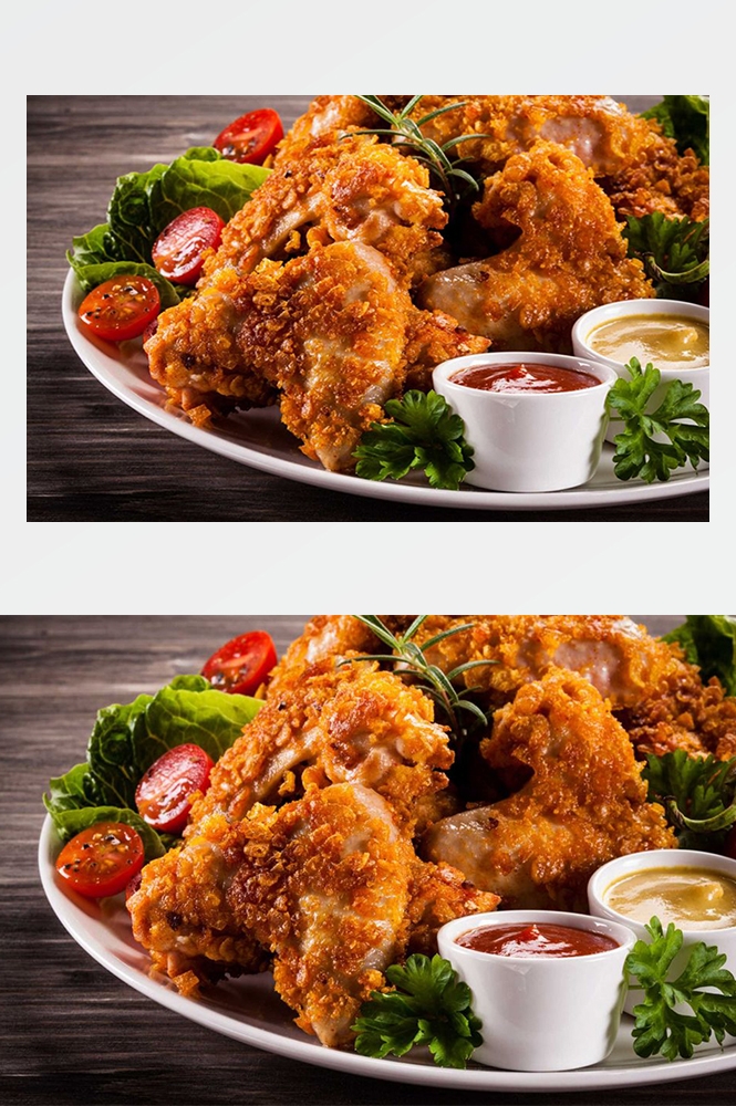高清美食菜谱图片炸鸡腿鸡翅鸡块美工设计素材 (59)