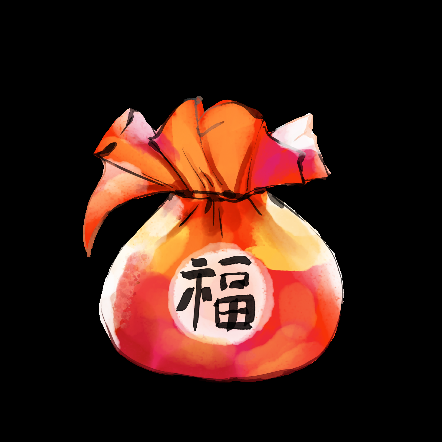 福袋钱袋插画图片装饰元素免抠素材67