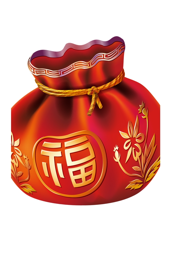 福袋钱袋插画图片装饰元素免抠素材19