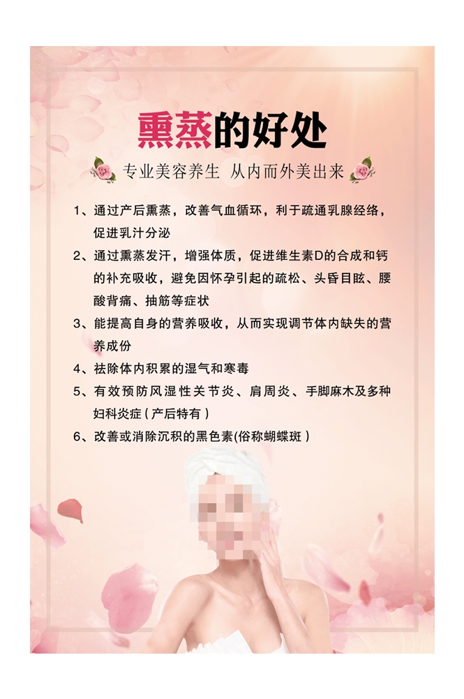 中药中医绿色美容养生熏蒸好处海报壁画灯箱装饰画 (20)