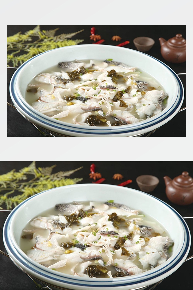 高清美食菜品菜谱JPG图片酸菜鱼摄影美工设计喷绘打印合成素材