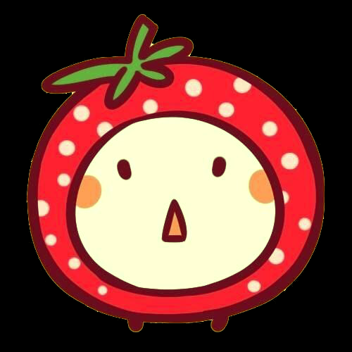 卡通草莓拟人化标签素材插图免抠元素10