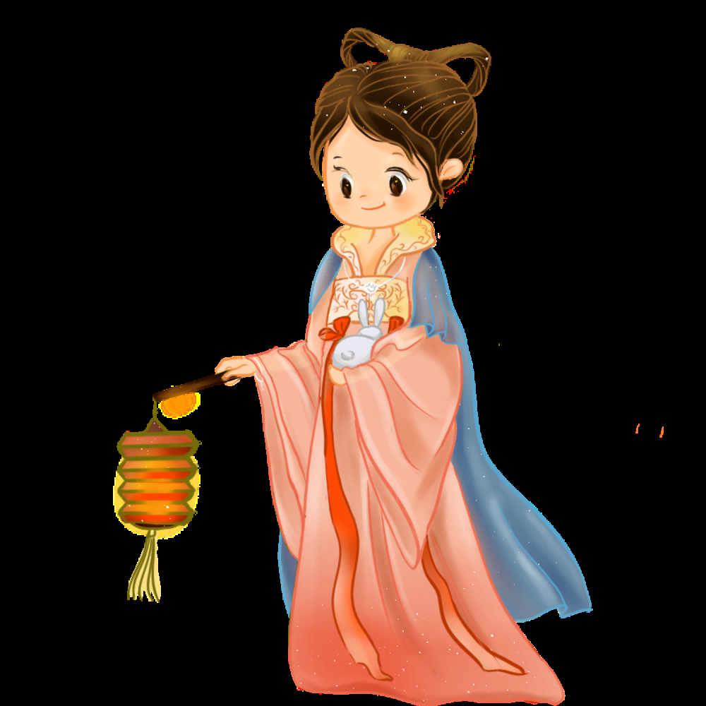 卡通嫦娥仙女中秋节免抠素材装饰元素94