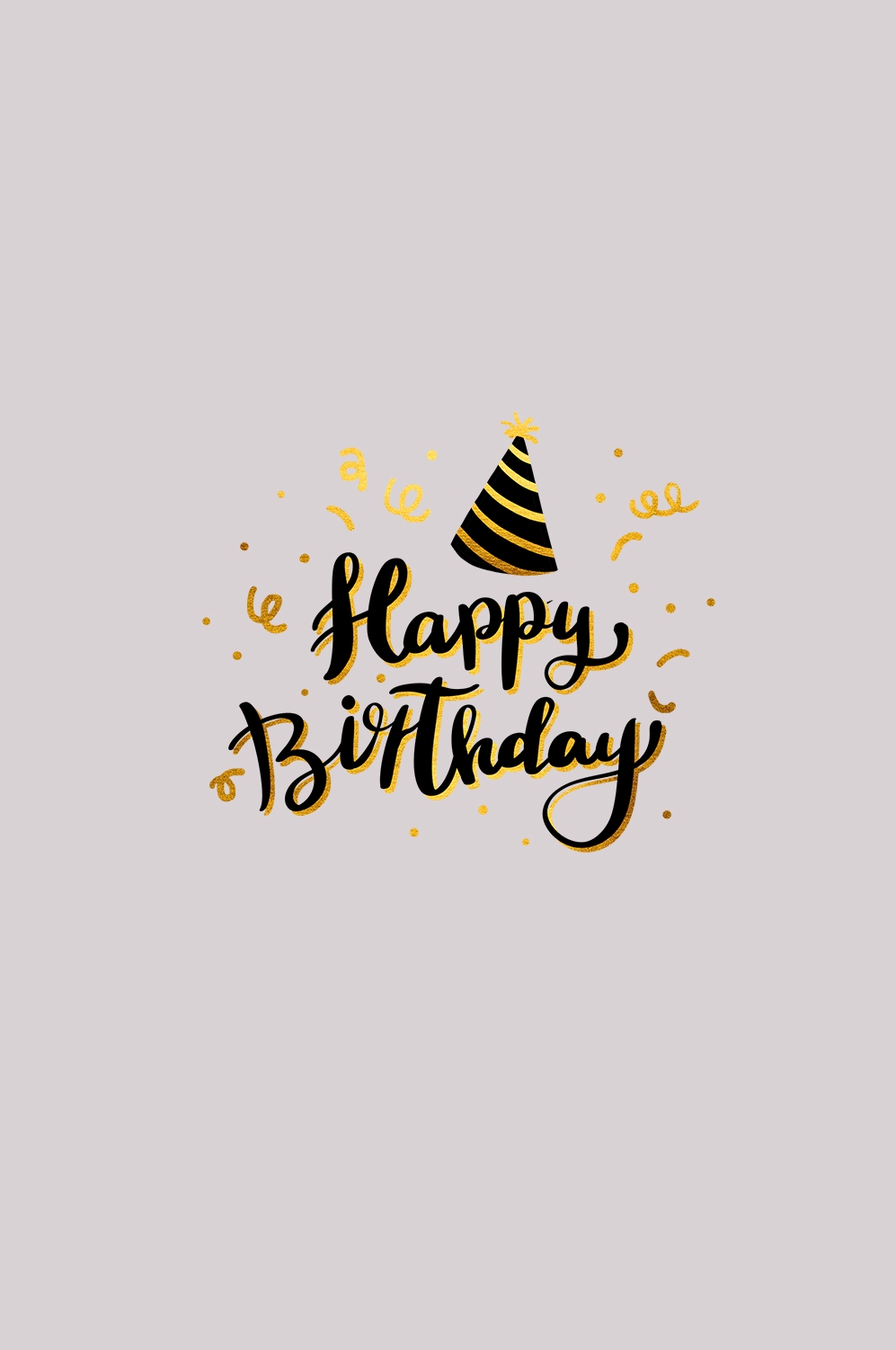 金色生日气球生日帽免抠元素41