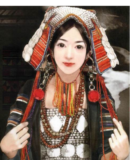 56个少数民族卡通人物服饰免抠元素插画12