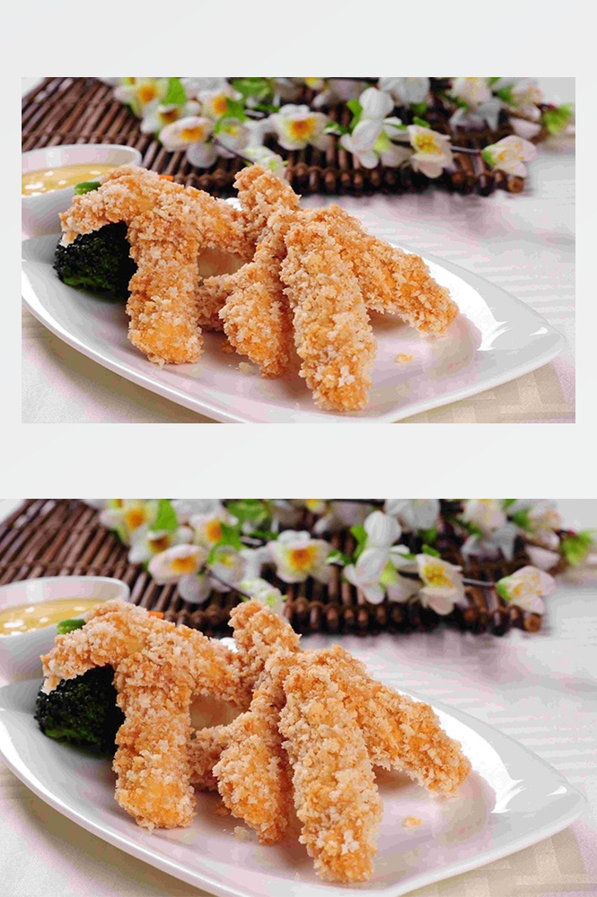 高清美食菜谱图片炸鸡腿鸡翅鸡块美工设计素材 (2)