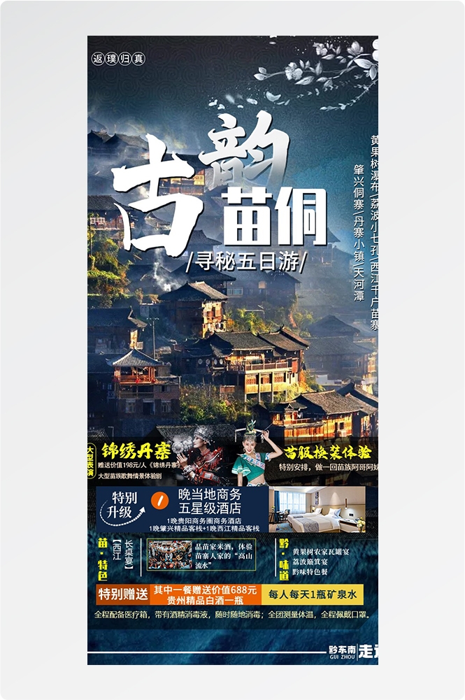 旅游海报新疆西藏云南海南福建城市景点宣传素材10
