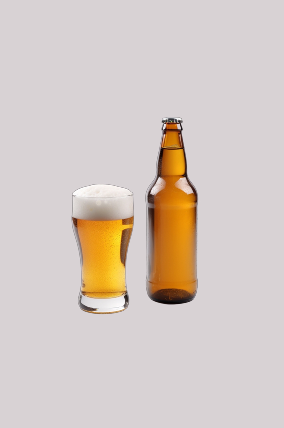 啤酒啤酒杯冒着泡沫效果图插画免抠素材元素20