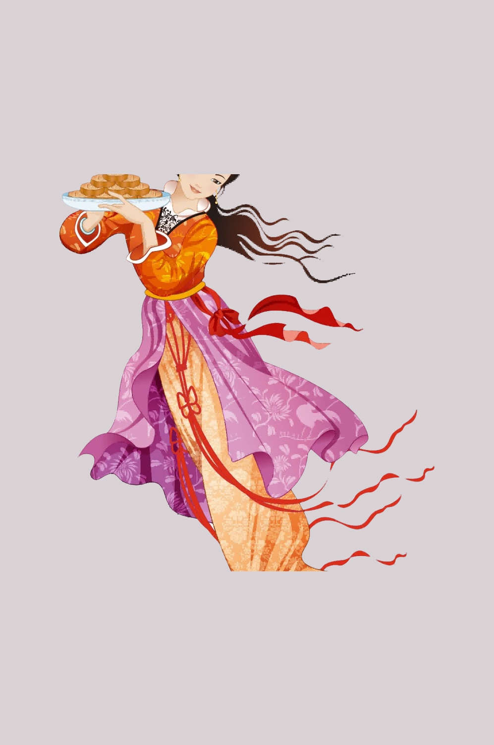 卡通嫦娥仙女中秋节免抠素材装饰元素134