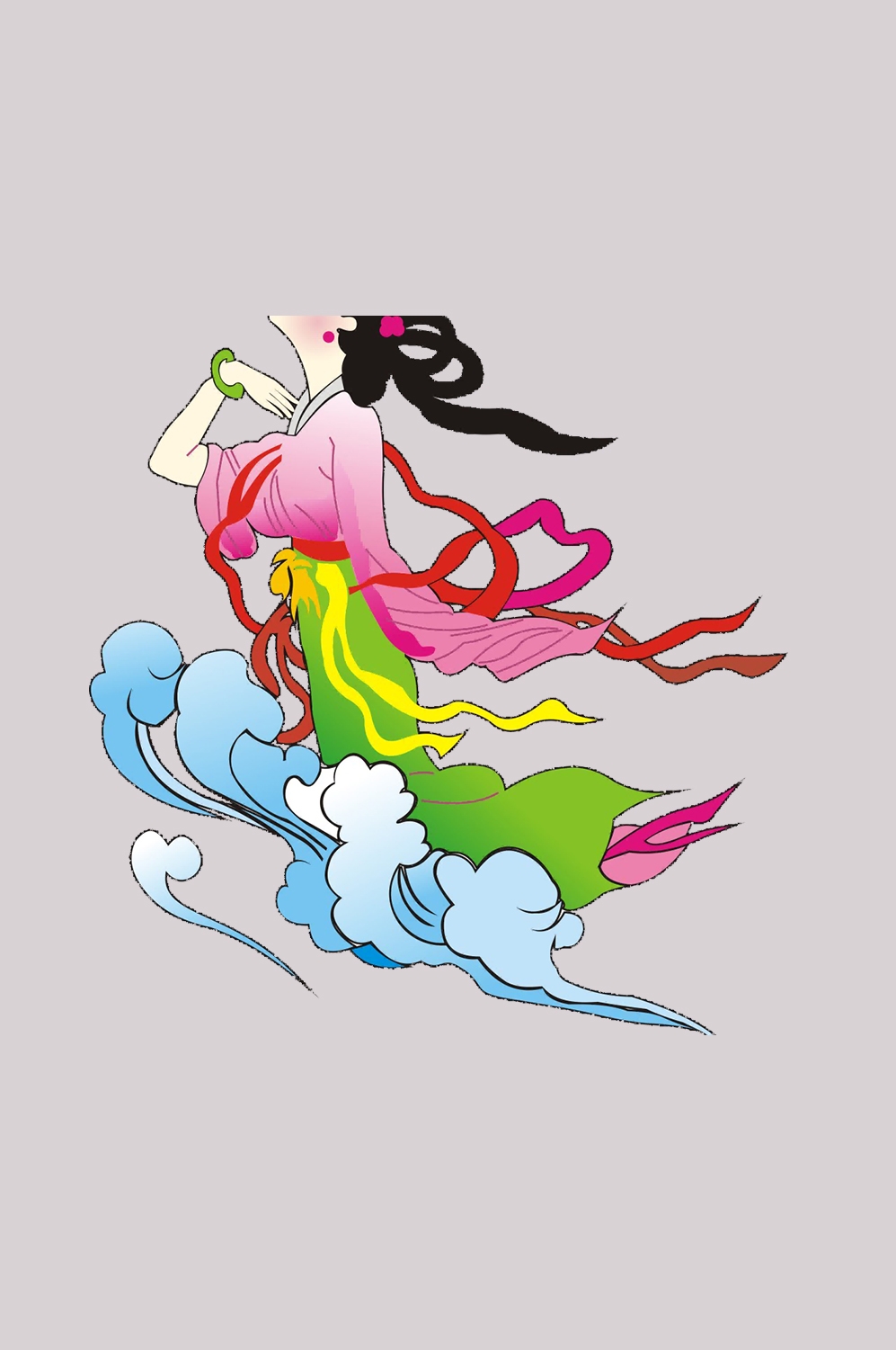 卡通嫦娥仙女中秋节免抠素材装饰元素20