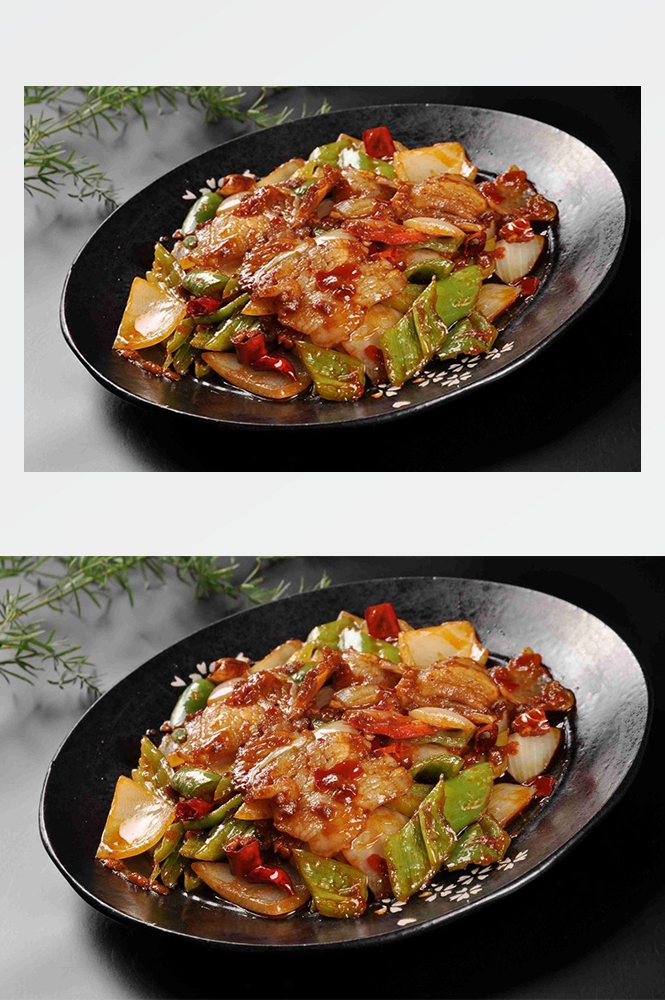 高清美食菜品菜谱回锅肉摄影美工设计喷绘打印合成素材