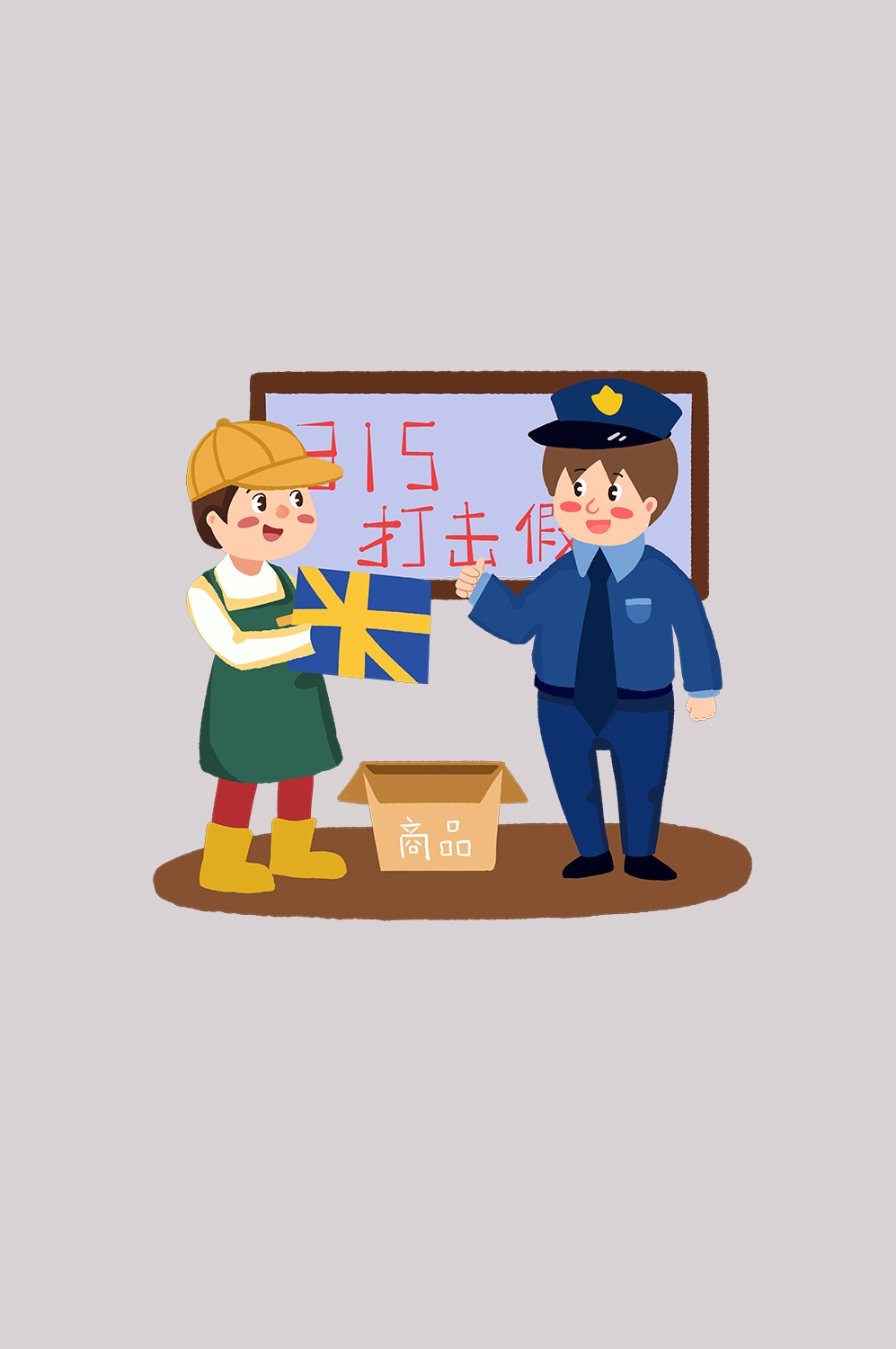 维权打假卡通人物图案素材图片装饰元素插图11