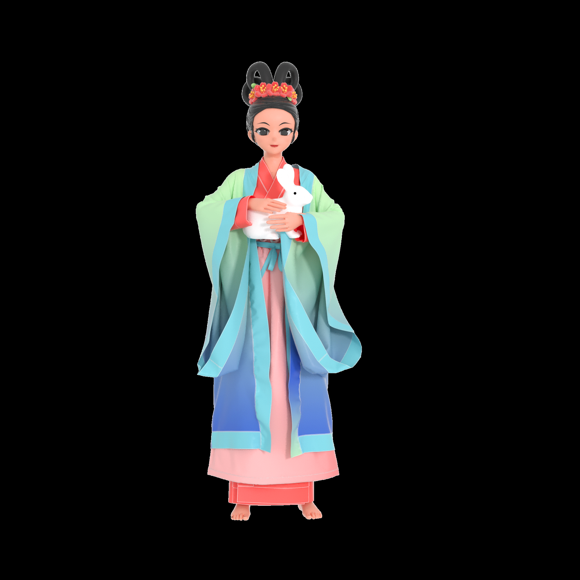 卡通嫦娥仙女中秋节免抠素材装饰元素43