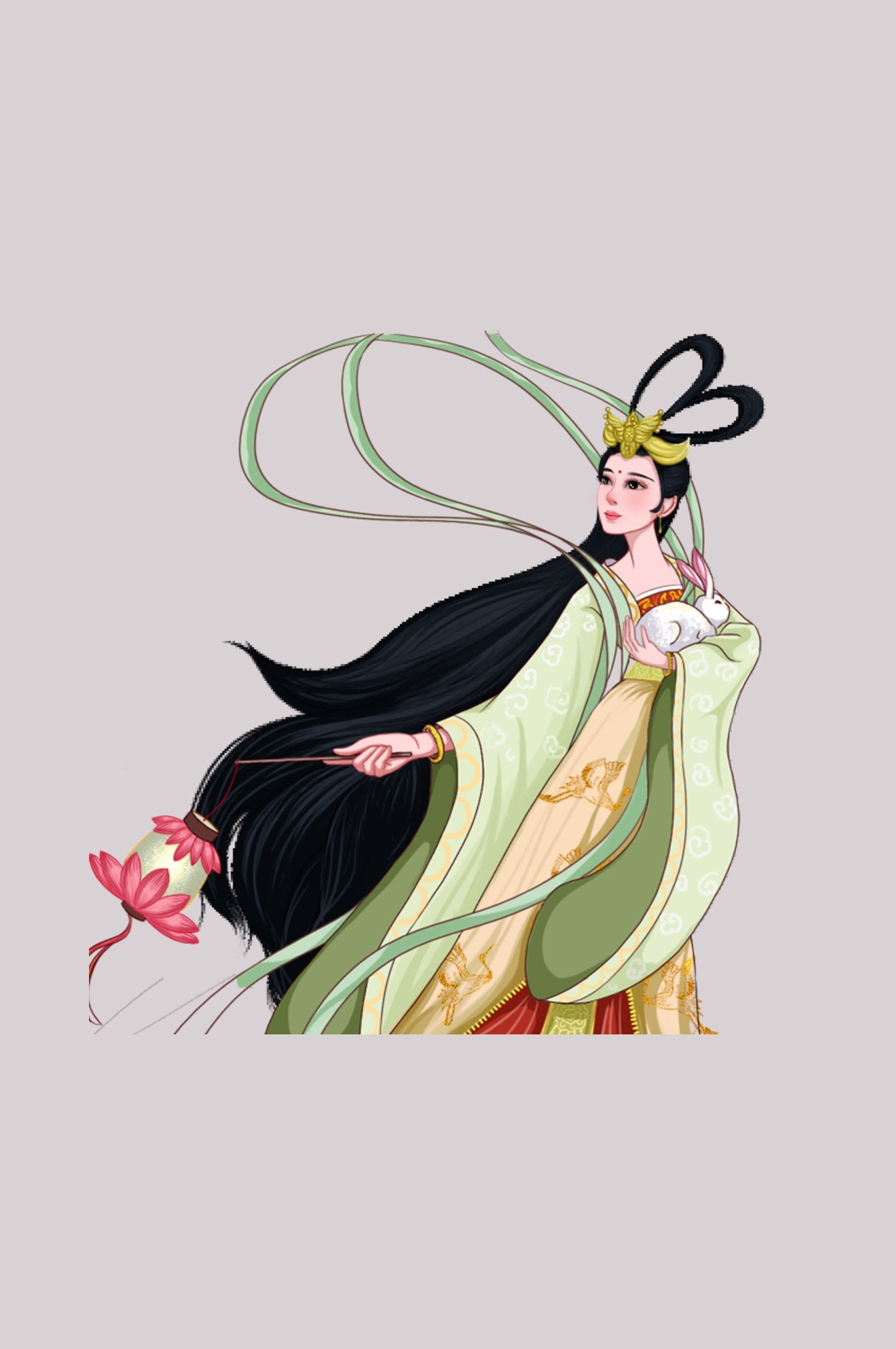 卡通嫦娥仙女中秋节免抠素材装饰元素56