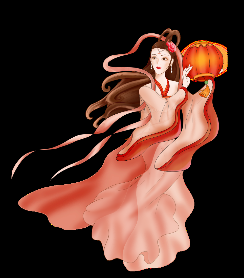 卡通嫦娥仙女中秋节免抠素材装饰元素113