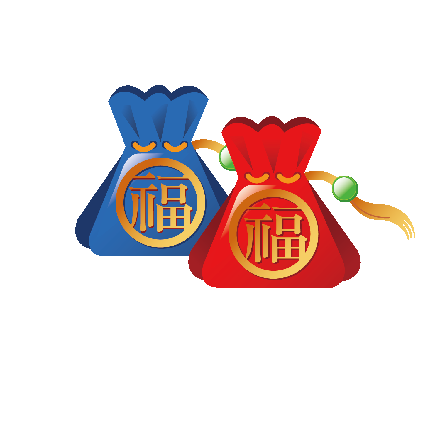 福袋钱袋插画图片装饰元素免抠素材45