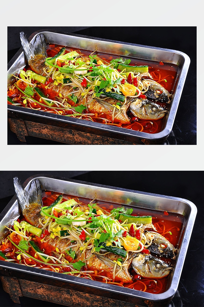 高清美食菜品菜谱JPG图片香辣烤鱼烧烤美工设计喷绘打印合成素材