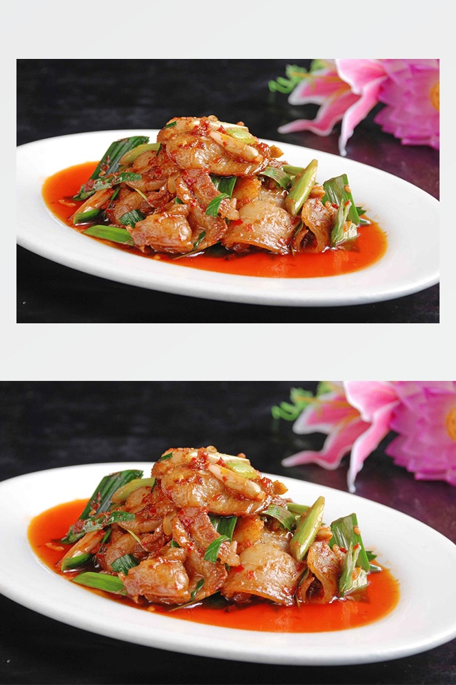 高清美食菜品菜谱回锅肉摄影美工设计喷绘打印合成素材