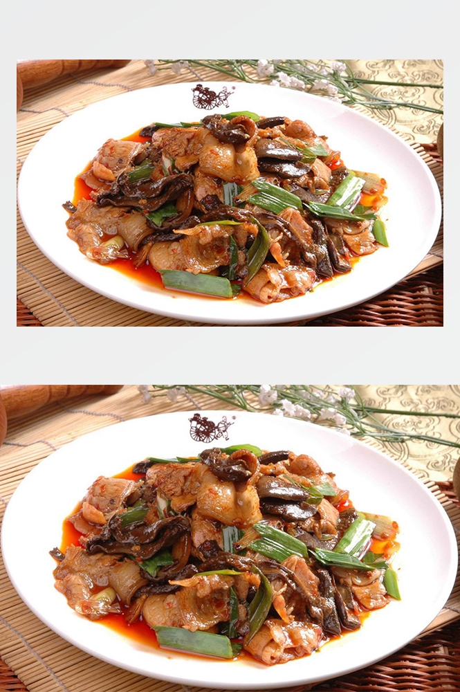 高清美食菜品菜谱回锅肉摄影美工设计喷绘打印合成素材