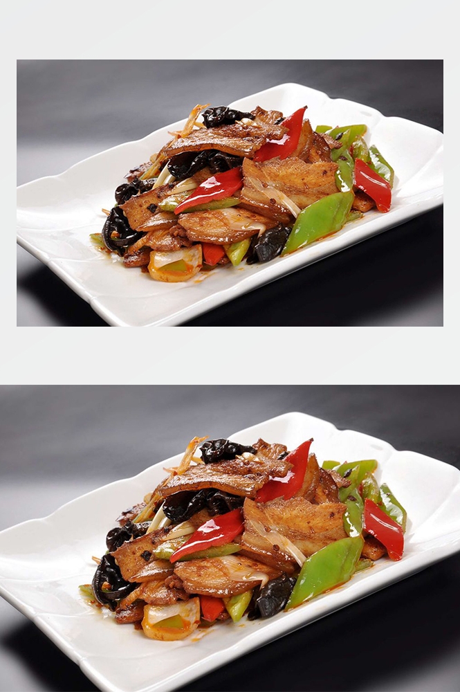 高清美食菜品菜谱回锅肉摄影美工设计喷绘打印合成素材