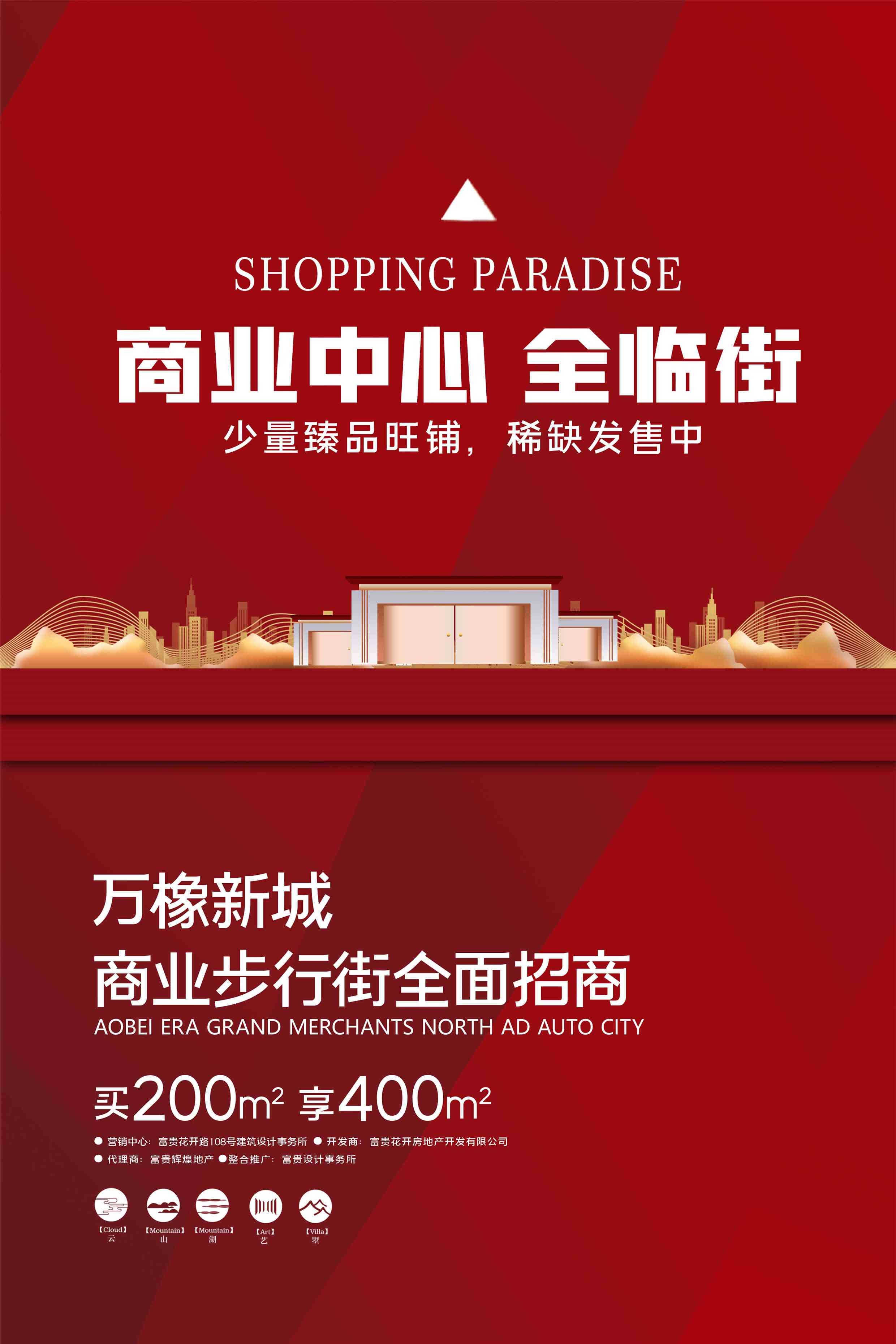 品牌招商加盟合伙人店铺招租海报展板49