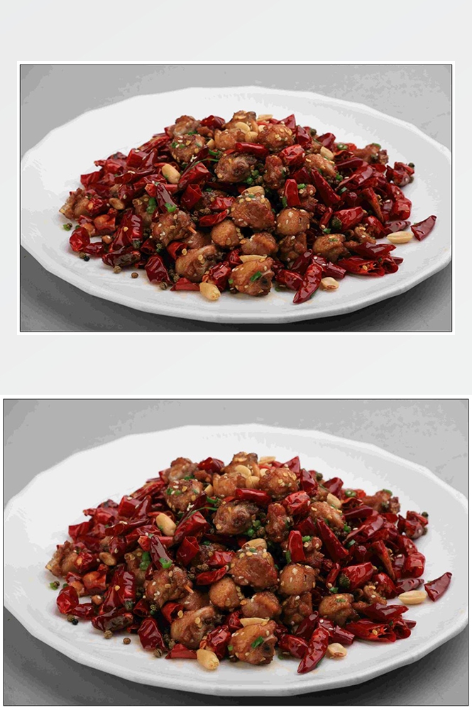 高清美食菜谱JPG图片辣子鸡川菜摄影美工设计喷绘打印合成素材
