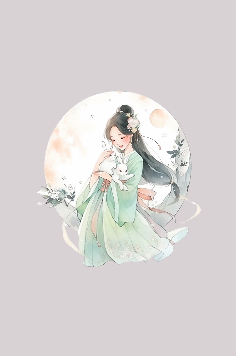 卡通嫦娥仙女中秋节免抠素材装饰元素102