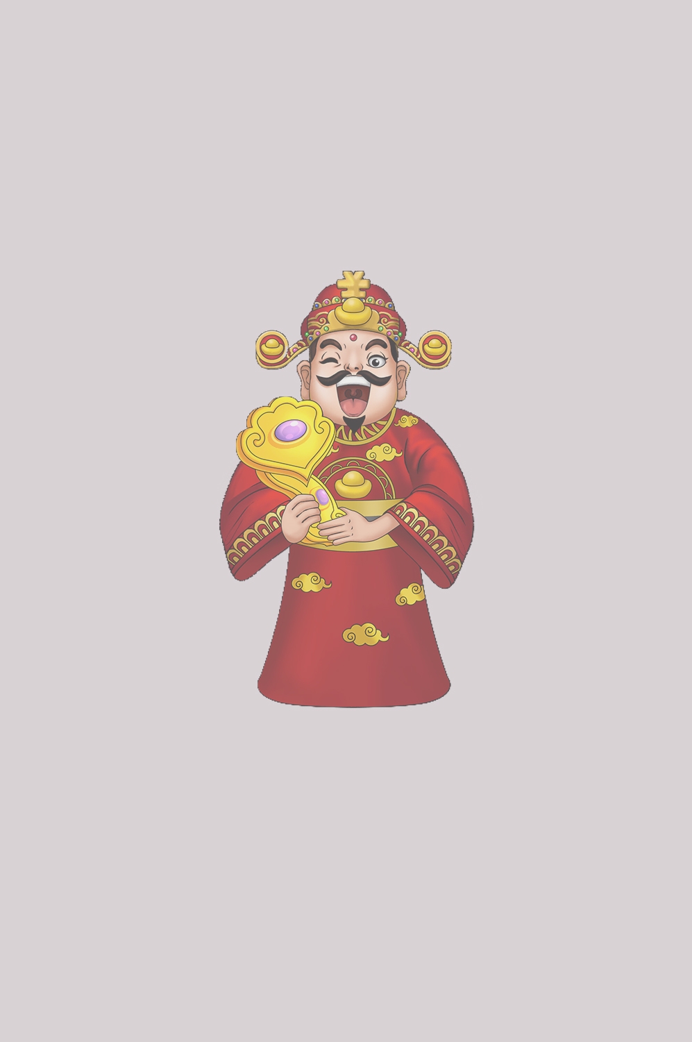 卡通财神插画表情免抠素材21