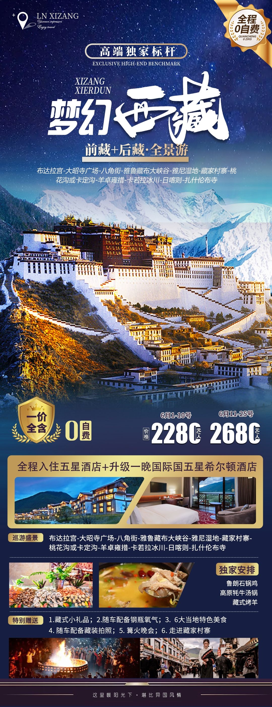 西藏拉萨布达拉宫川藏藏南灵芝日喀则海报易拉宝素材71