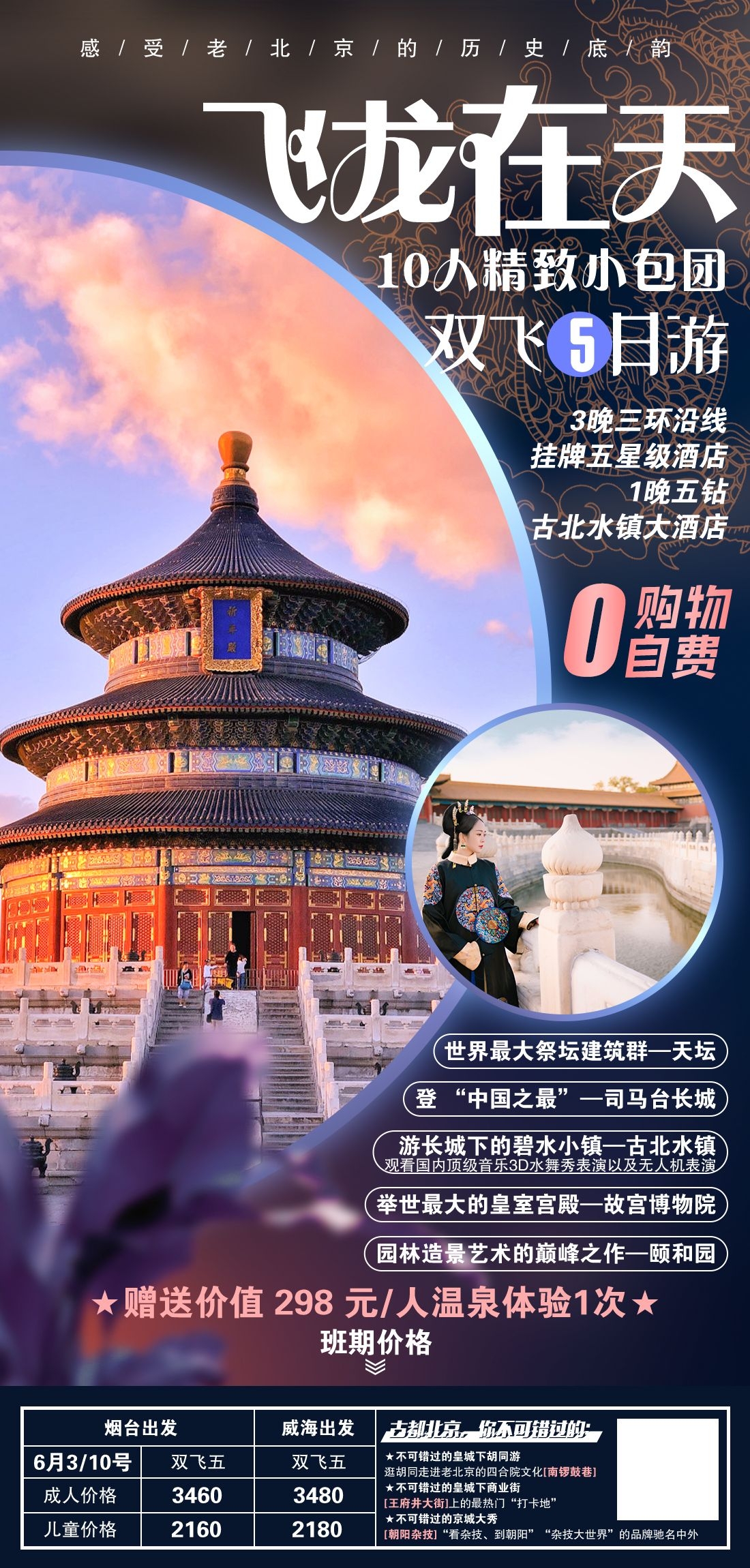 北京旅游海报故宫天坛颐和园圆明园环球影城香山地坛素材4
