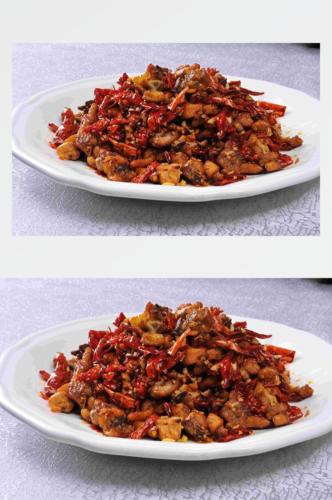 高清美食菜谱JPG图片辣子鸡川菜摄影美工设计喷绘打印合成素材