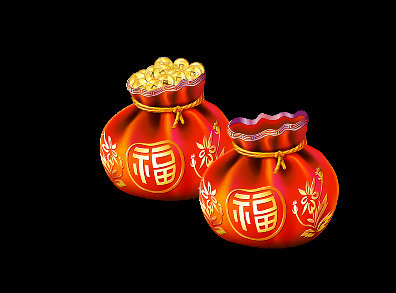 福袋钱袋插画图片装饰元素免抠素材61