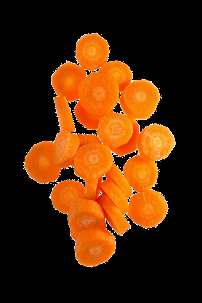蔬菜食材切开的胡萝卜免抠元素60