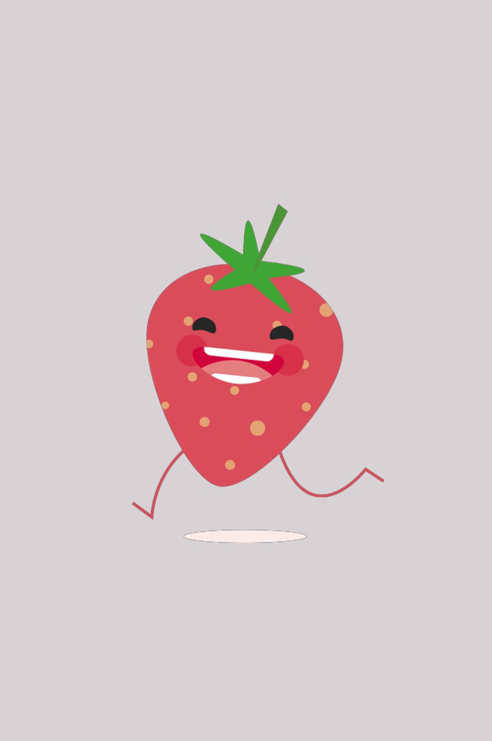 卡通草莓拟人化标签素材插图免抠元素12