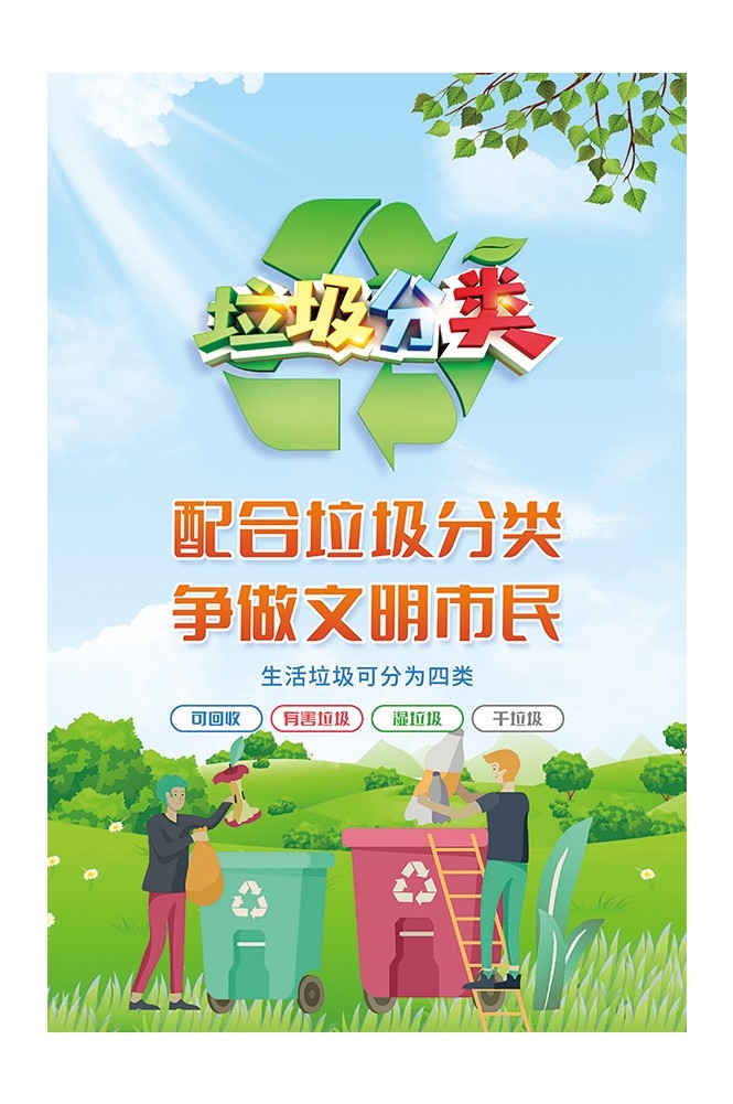 垃圾分类投放指南环保公益宣传素材21